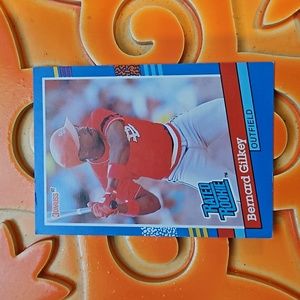 1991 Donruss Saint Louis Cardinals Bernard Gilkey Rookie Card #30 with Error